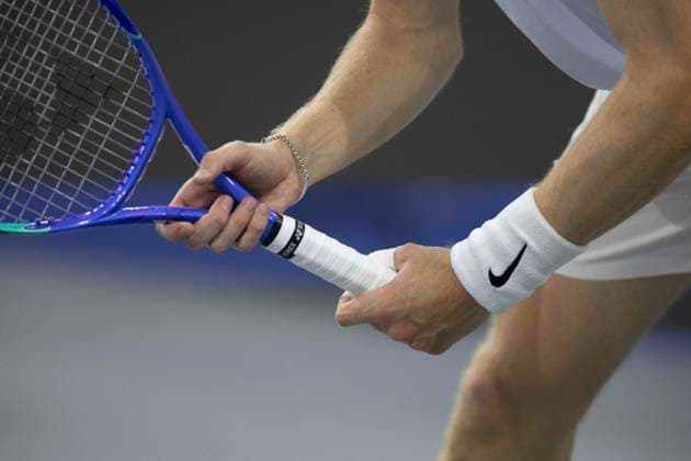 February 9, 2025, Frisco, Texas, USA: A detailed shot of DENIS SHAPOVALOVÃ¢â‚¬â ¢S (CAN) racket in a singles final match against during day eight of the 2025 ATP, Tennis Herren 500 Dallas Open at the Star in Frisco, TX. DENIS SHAPOVALOV (CAN) defeated CASPER RUUD (NOR), 7:6, 6:3. Frisco USA - ZUMAh193 20250209_zsp_h193_017 Copyright: xDanielxMcGregor-Huyerx