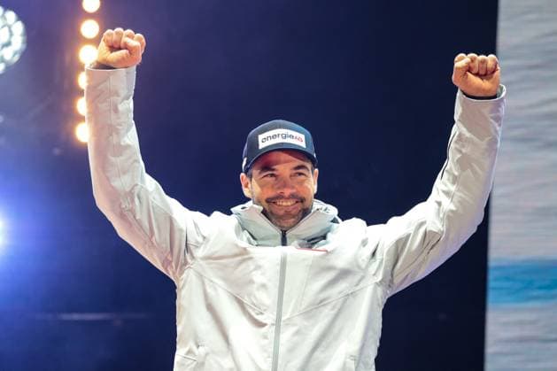 INVERNALI - Sci Alpino - FIS Alpine World Ski Championships - Men s Downhill FIS Alpine World Ski Championships Saalbach 2025 Men s Downhill - Medal Ceremony Silver Medal:KRIECHMAYR Vincent (AUT) Sunday 09 02 25 Saalbach Austria  Copyright: xIPAxSport ABACAx