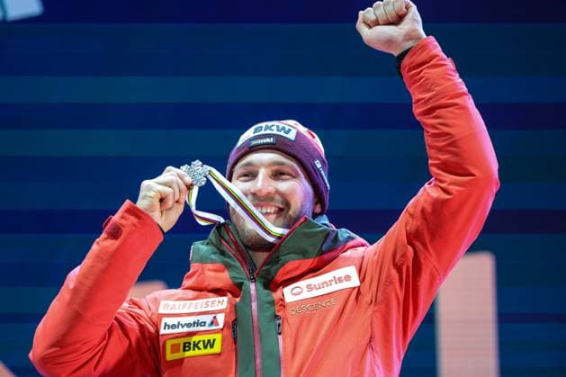 INVERNALI - Sci Alpino - FIS Alpine World Ski Championships - Men s Downhill FIS Alpine World Ski Championships Saalbach 2025 Men s Downhill - Medal Ceremony Bronze Medal:MONNEY Alexis (SUI) Sunday 09 02 25 Saalbach Austria  Copyright: xIPAxSport ABACAx