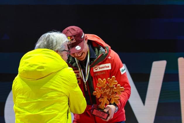 INVERNALI - Sci Alpino - FIS Alpine World Ski Championships - Men s Downhill FIS Alpine World Ski Championships Saalbach 2025 Men s Downhill - Medal Ceremony Gold Medal:von ALLMEN Franjo (SUI) Sunday 09 02 25 Saalbach Austria  Copyright: xIPAxSport ABACAx