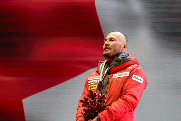 INVERNALI - Sci Alpino - FIS Alpine World Ski Championships - Men s Downhill FIS Alpine World Ski Championships Saalbach 2025 Men s Downhill - Medal Ceremony Bronze Medal:MONNEY Alexis (SUI) Sunday 09 02 25 Saalbach Austria  Copyright: xIPAxSport ABACAx