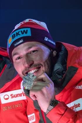 INVERNALI - Sci Alpino - FIS Alpine World Ski Championships - Men s Downhill FIS Alpine World Ski Championships Saalbach 2025 Men s Downhill - Medal Ceremony Bronze Medal:MONNEY Alexis (SUI) Sunday 09 02 25 Saalbach Austria  Copyright: xIPAxSport ABACAx