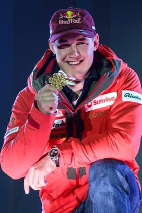 INVERNALI - Sci Alpino - FIS Alpine World Ski Championships - Men s Downhill FIS Alpine World Ski Championships Saalbach 2025 Men s Downhill - Medal Ceremony Gold Medal:von ALLMEN Franjo (SUI) Sunday 09 02 25 Saalbach Austria  Copyright: xIPAxSport ABACAx