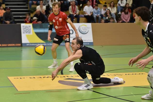 Moritz Rauber TV Rottenburg, 02 at acceptance TV Rottenburg vs Volley YoungStars Friedrichshafen, Volleyball, 2 Bundesliga Sued, 18 Matchday, Season 2024 2025, 09 02 2025, TV Rottenburg vs Volley YoungStars Friedrichshafen, Volleyball, 2 Bundesliga Sued, 18 Matchday, Season 2024 2025, 09 02 2025 Rottenburg Copyright: xEibner-Pressefoto RalphxKunzex EP_RKE