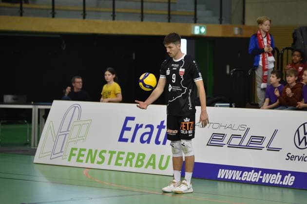 Sam Elgert TV Rottenburg, 09 TV Rottenburg vs Volley YoungStars Friedrichshafen, Volleyball, 2 Bundesliga Sued, 18 Matchday, Season 2024 2025, 09 02 2025, TV Rottenburg vs Volley YoungStars Friedrichshafen, Volleyball, 2 Bundesliga Sued, 18 Matchday, Season 2024 2025, 09 02 2025 Rottenburg Copyright: xEibner-Pressefoto RalphxKunzex EP_RKE