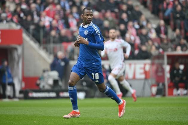 Pape Meissa Ba FC Schalke 04 09 02 2025, Soccer 2 Bundesliga, 21 Matchday, Season 2024 2025 1 FC Köln FC Schalke 04 1 0 Koeln Rhein Energie Stadion Nordrhein Westfalen Germany Team2