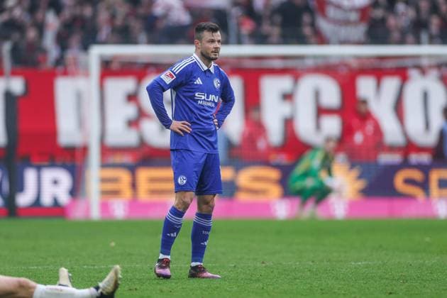 09 02 2025, Football, Season 2024 2025, 2 Bundesliga, 21 Matchday, 1 FC Köln FC Schalke 04, Adrian Gantenbein FC Schalke 04 Köln Rhein Energie Stadion NRW Germany xRHR PHOTO TRx Copyright: TimxRehbein RHR-FOTOx RHR-FOTO TR