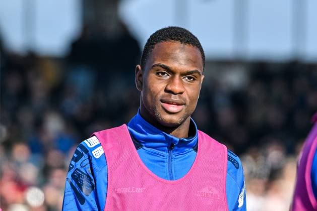 GER, 2 BL, SSV Ulm 1846 vs SC Paderborn 08 02 2025, Donaustadion, Ulm, GER, 2 BL, SSV Ulm 1846 vs SC Paderborn, in the picture Ilyas Ansah SC Paderborn, 29 nordphotoxGmbHx xHafner nph00200