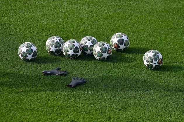 Official Adidas Champions League matchball during the 2024 2025 Champions League training at JTC Continassa on February 10, 2025 in Turin, Italy - ph Giuliano Marchisciano  Copyright: xGiulianoxMarchisciano IPAxSportx xipa-agency.netx xx IPA_53886974 IPA_Agency_IPA53886974