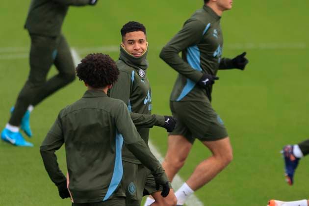 Manchester City 10 02 2025. Training session Savinho (26) of Manchester City during the training session ahead of Manchester City vs Real Madrid in the Champions League, at the Etihad Stadium, Manchester, England on 10 February 2025. Manchester Etihad Stadium Manchester England Editorial use only , Copyright: xConorxMolloyx PSI-21433-0061