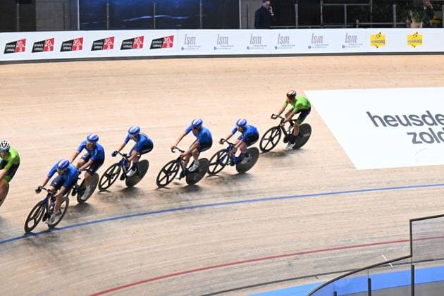 10-02-2025 Allenamento Europei Pista Zolder 2025; 2025, Italia; Viviani, Elia; Zolder, Velodromo; 