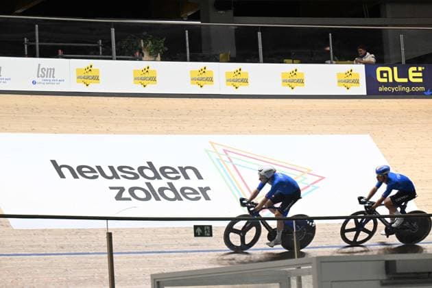 10-02-2025 Allenamento Europei Pista Zolder 2025; 2025, Italia; Viviani, Elia; Zolder, Velodromo; 