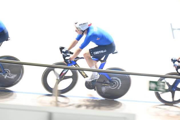 10-02-2025 Allenamento Europei Pista Zolder 2025; 2025, Italia; Viviani, Elia; Zolder, Velodromo; 