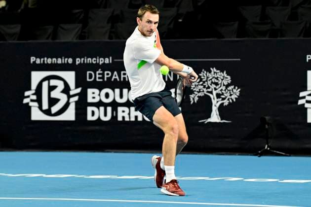 TENNIS : Open 13 Provence 2025 - Marseille - 10 02 2025 L Open 13 Provence se dispute du 10 au 16 fÃ vrier 2025 au Palais des Sports de Marseille. LukaÅ¡ Klein (SVK) MarseilleFrance  Copyright: xWilliamxCannarellax