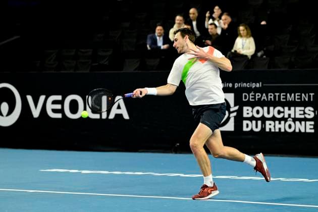 TENNIS : Open 13 Provence 2025 - Marseille - 10 02 2025 L Open 13 Provence se dispute du 10 au 16 fÃ vrier 2025 au Palais des Sports de Marseille. LukaÅ¡ Klein (SVK) MarseilleFrance  Copyright: xWilliamxCannarellax