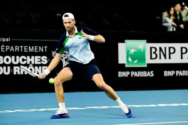 TENNIS : Open 13 Provence 2025 - Marseille - 10 02 2025 L Open 13 Provence se dispute du 10 au 16 fÃ vrier 2025 au Palais des Sports de Marseille. Hugo Grenier (FRA) MarseilleFrance  Copyright: xWilliamxCannarellax