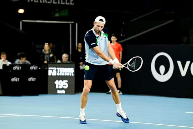 TENNIS : Open 13 Provence 2025 - Marseille - 10 02 2025 L Open 13 Provence se dispute du 10 au 16 fÃ vrier 2025 au Palais des Sports de Marseille. Hugo Grenier (FRA) MarseilleFrance  Copyright: xWilliamxCannarellax