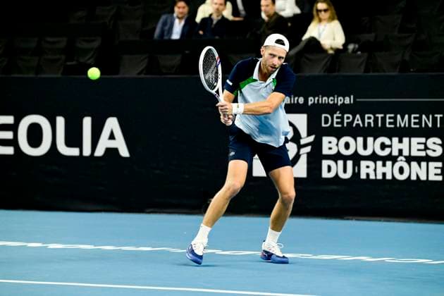 TENNIS : Open 13 Provence 2025 - Marseille - 10 02 2025 L Open 13 Provence se dispute du 10 au 16 fÃ vrier 2025 au Palais des Sports de Marseille. Hugo Grenier (FRA) MarseilleFrance  Copyright: xWilliamxCannarellax