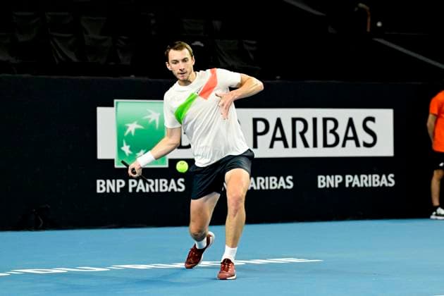 TENNIS : Open 13 Provence 2025 - Marseille - 10 02 2025 L Open 13 Provence se dispute du 10 au 16 fÃ vrier 2025 au Palais des Sports de Marseille. LukaÅ¡ Klein (SVK) MarseilleFrance  Copyright: xWilliamxCannarellax