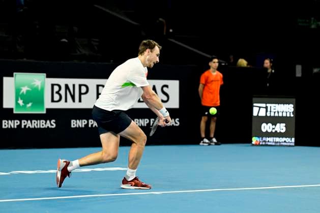 TENNIS : Open 13 Provence 2025 - Marseille - 10 02 2025 L Open 13 Provence se dispute du 10 au 16 fÃ vrier 2025 au Palais des Sports de Marseille. LukaÅ¡ Klein (SVK) MarseilleFrance  Copyright: xWilliamxCannarellax