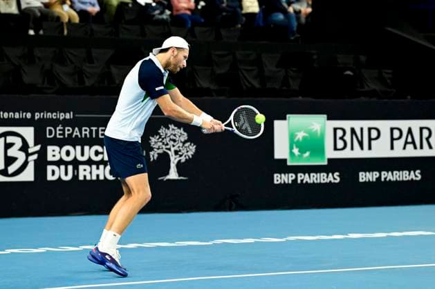 TENNIS : Open 13 Provence 2025 - Marseille - 10 02 2025 L Open 13 Provence se dispute du 10 au 16 fÃ vrier 2025 au Palais des Sports de Marseille. Hugo Grenier (FRA) MarseilleFrance  Copyright: xWilliamxCannarellax