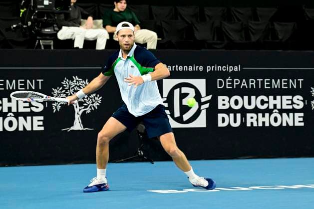 TENNIS : Open 13 Provence 2025 - Marseille - 10 02 2025 L Open 13 Provence se dispute du 10 au 16 fÃ vrier 2025 au Palais des Sports de Marseille. Hugo Grenier (FRA) MarseilleFrance  Copyright: xWilliamxCannarellax