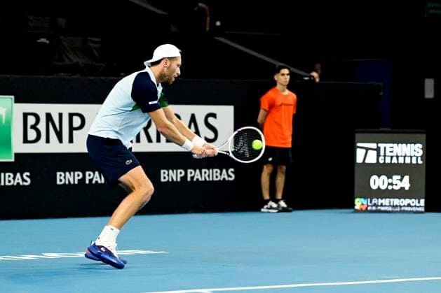TENNIS : Open 13 Provence 2025 - Marseille - 10 02 2025 L Open 13 Provence se dispute du 10 au 16 fÃ vrier 2025 au Palais des Sports de Marseille. Hugo Grenier (FRA) MarseilleFrance  Copyright: xWilliamxCannarellax