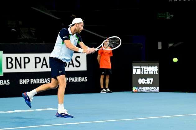 TENNIS : Open 13 Provence 2025 - Marseille - 10 02 2025 L Open 13 Provence se dispute du 10 au 16 fÃ vrier 2025 au Palais des Sports de Marseille. Hugo Grenier (FRA) MarseilleFrance  Copyright: xWilliamxCannarellax