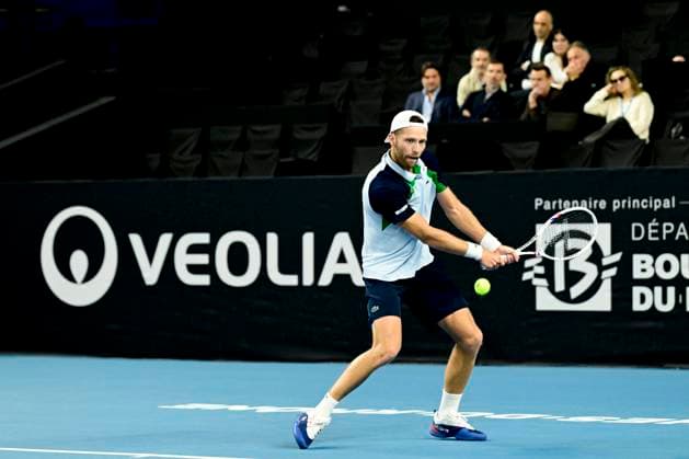 TENNIS : Open 13 Provence 2025 - Marseille - 10 02 2025 L Open 13 Provence se dispute du 10 au 16 fÃ vrier 2025 au Palais des Sports de Marseille. Hugo Grenier (FRA) MarseilleFrance  Copyright: xWilliamxCannarellax