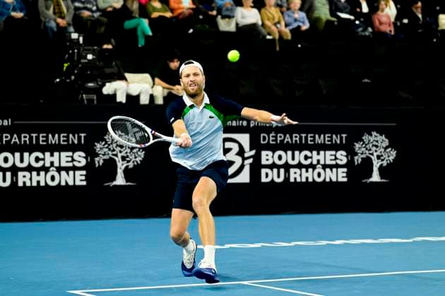 TENNIS : Open 13 Provence 2025 - Marseille - 10 02 2025 L Open 13 Provence se dispute du 10 au 16 fÃ vrier 2025 au Palais des Sports de Marseille. Hugo Grenier (FRA) MarseilleFrance  Copyright: xWilliamxCannarellax
