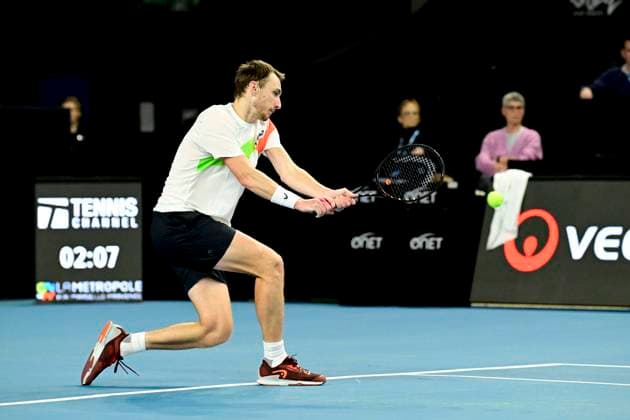 TENNIS : Open 13 Provence 2025 - Marseille - 10 02 2025 L Open 13 Provence se dispute du 10 au 16 fÃ vrier 2025 au Palais des Sports de Marseille. LukaÅ¡ Klein (SVK) MarseilleFrance  Copyright: xWilliamxCannarellax