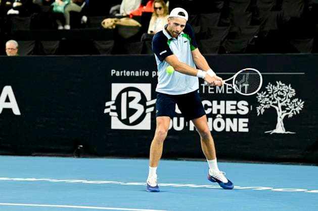 TENNIS : Open 13 Provence 2025 - Marseille - 10 02 2025 L Open 13 Provence se dispute du 10 au 16 fÃ vrier 2025 au Palais des Sports de Marseille. Hugo Grenier (FRA) MarseilleFrance  Copyright: xWilliamxCannarellax