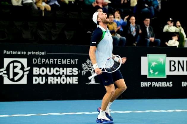 TENNIS : Open 13 Provence 2025 - Marseille - 10 02 2025 L Open 13 Provence se dispute du 10 au 16 fÃ vrier 2025 au Palais des Sports de Marseille. Hugo Grenier (FRA) MarseilleFrance  Copyright: xWilliamxCannarellax
