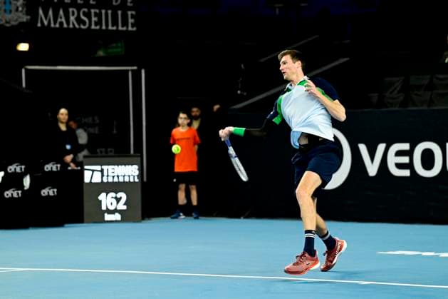 TENNIS : Open 13 Provence 2025 - Marseille - 10 02 2025 L Open 13 Provence se dispute du 10 au 16 fÃ vrier 2025 au Palais des Sports de Marseille. Manuel Guinard (FRA) MarseilleFrance  Copyright: xWilliamxCannarellax