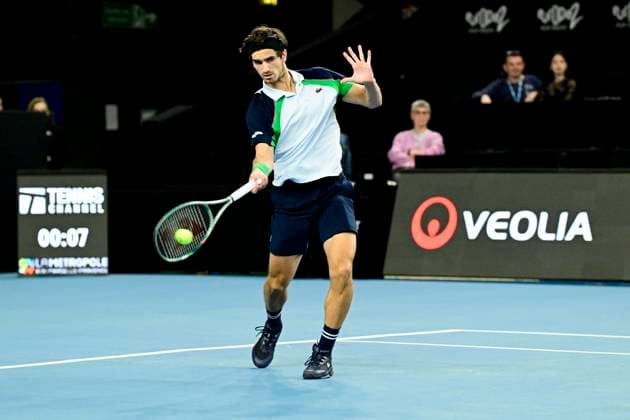 TENNIS : Open 13 Provence 2025 - Marseille - 10 02 2025 L Open 13 Provence se dispute du 10 au 16 fÃ vrier 2025 au Palais des Sports de Marseille. Pierre-Hugues Herbert (FRA) MarseilleFrance  Copyright: xWilliamxCannarellax