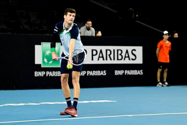 TENNIS : Open 13 Provence 2025 - Marseille - 10 02 2025 L Open 13 Provence se dispute du 10 au 16 fÃ vrier 2025 au Palais des Sports de Marseille. Manuel Guinard (FRA) MarseilleFrance  Copyright: xWilliamxCannarellax