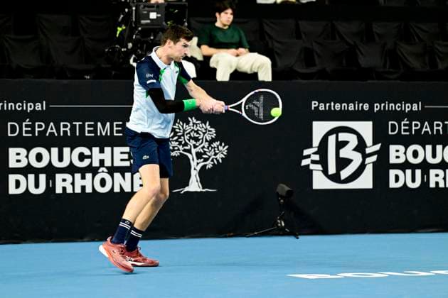 TENNIS : Open 13 Provence 2025 - Marseille - 10 02 2025 L Open 13 Provence se dispute du 10 au 16 fÃ vrier 2025 au Palais des Sports de Marseille. Manuel Guinard (FRA) MarseilleFrance  Copyright: xWilliamxCannarellax