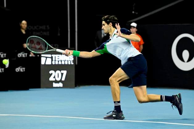 TENNIS : Open 13 Provence 2025 - Marseille - 10 02 2025 L Open 13 Provence se dispute du 10 au 16 fÃ vrier 2025 au Palais des Sports de Marseille. Pierre-Hugues Herbert (FRA) MarseilleFrance  Copyright: xWilliamxCannarellax