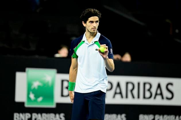 TENNIS : Open 13 Provence 2025 - Marseille - 10 02 2025 L Open 13 Provence se dispute du 10 au 16 fÃ vrier 2025 au Palais des Sports de Marseille. Pierre-Hugues Herbert (FRA) MarseilleFrance  Copyright: xWilliamxCannarellax