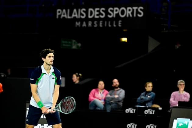 TENNIS : Open 13 Provence 2025 - Marseille - 10 02 2025 L Open 13 Provence se dispute du 10 au 16 fÃ vrier 2025 au Palais des Sports de Marseille. Pierre-Hugues Herbert (FRA) MarseilleFrance  Copyright: xWilliamxCannarellax