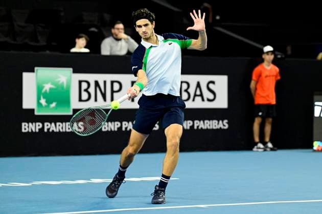 TENNIS : Open 13 Provence 2025 - Marseille - 10 02 2025 L Open 13 Provence se dispute du 10 au 16 fÃ vrier 2025 au Palais des Sports de Marseille. Pierre-Hugues Herbert (FRA) MarseilleFrance  Copyright: xWilliamxCannarellax
