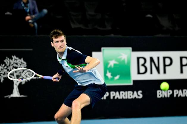 TENNIS : Open 13 Provence 2025 - Marseille - 10 02 2025 L Open 13 Provence se dispute du 10 au 16 fÃ vrier 2025 au Palais des Sports de Marseille. Manuel Guinard (FRA) MarseilleFrance  Copyright: xWilliamxCannarellax
