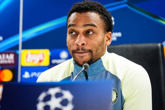 Champions League 2024-2025: press conference, PK, Pressekonferenz of Feyenoord Rotterdam - Quinten Timber of Feyenoord during the press conference of Feyenoord in preparation of the Champions League duel against AC Milan at Stadion Feijenoord De Kuip on 11 February 2025 in Rotterdam, The Netherlands. Copyright: xYannickxVerhoevenx