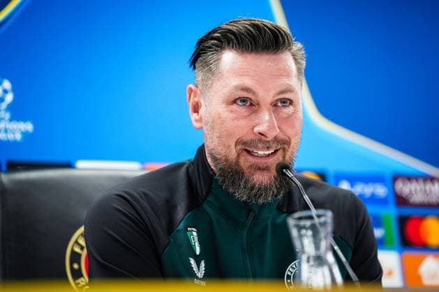 Champions League 2024-2025: press conference, PK, Pressekonferenz of Feyenoord Rotterdam - Feyenoord interim coach Pascal Bosschaart during the press conference of Feyenoord in preparation of the Champions League duel against AC Milan at Stadion Feijenoord De Kuip on 11 February 2025 in Rotterdam, The Netherlands. Copyright: xYannickxVerhoevenx