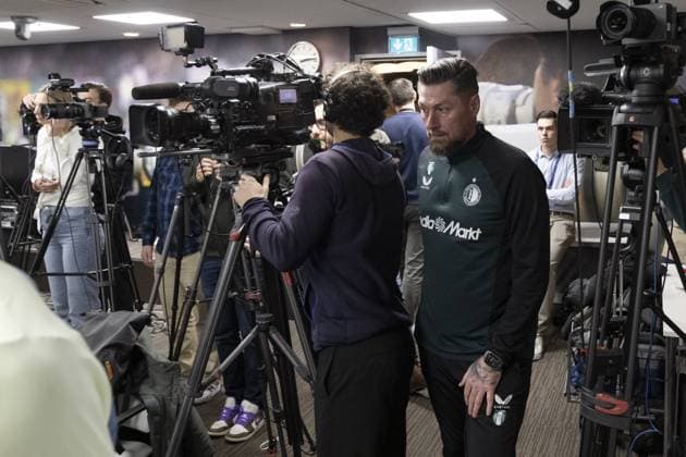 ROTTERDAM - Interim Feyenoord coach Pascal Bosschaart during the press conference, PK, Pressekonferenz ahead of the Champions League game against AC Milan at training complex 1908. ANP OLAF CRACK xVIxANPxSportx xxANPxIVx 519699657 originalFilename: 519699657.jpg