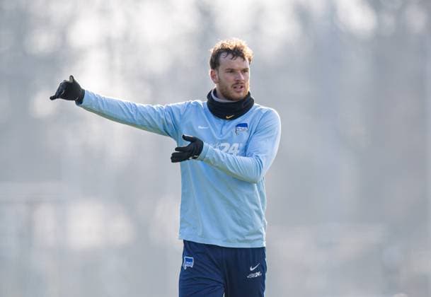Fussball, Herren, Saison 2024 25, 2. Bundesliga, Hertha BSC, Training, Pascal Klemens (Hertha BSC), 11.02. 2025, Copyright: xSebastianxRäppold MatthiasxKochx