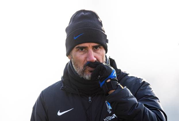 Fussball, Herren, Saison 2024 25, 2. Bundesliga, Hertha BSC, Training, Trainer Cristian Fiel (Hertha BSC), 11.02. 2025, *** Football, Men, Season 2024 25, 2 Bundesliga, Hertha BSC, Training, Coach Cristian Fiel Hertha BSC , 11 02 2025, Copyright: xSebastianxRäppold MatthiasxKochx