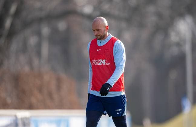 Soccer, Men, Season 2024 25, 2 Bundesliga, Hertha BSC, Training, Toni Leistner Hertha BSC , 11 02 2025, Copyright: xSebastianxRäppold MatthiasxKochx