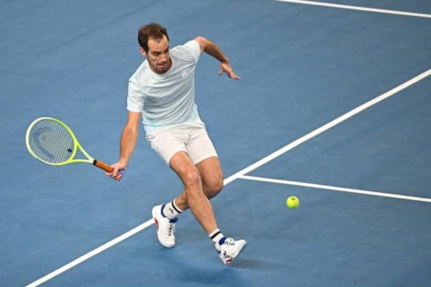 Open 13 Provence - Richard Gasquet v Alexander Biblik Richard Gasquet (FRA) during his last match at the Open 13 Provence in Marseille, on February, 11, 2025. Photo by Corinne Dubreuil ABACAPRESS.COM Marseille France  Copyright: xDubreuilxCorinne ABACAx