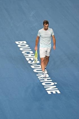 Open 13 Provence - Richard Gasquet v Alexander Biblik Richard Gasquet (FRA) during his last match at the Open 13 Provence in Marseille, on February, 11, 2025. Photo by Corinne Dubreuil ABACAPRESS.COM Marseille France  Copyright: xDubreuilxCorinne ABACAx